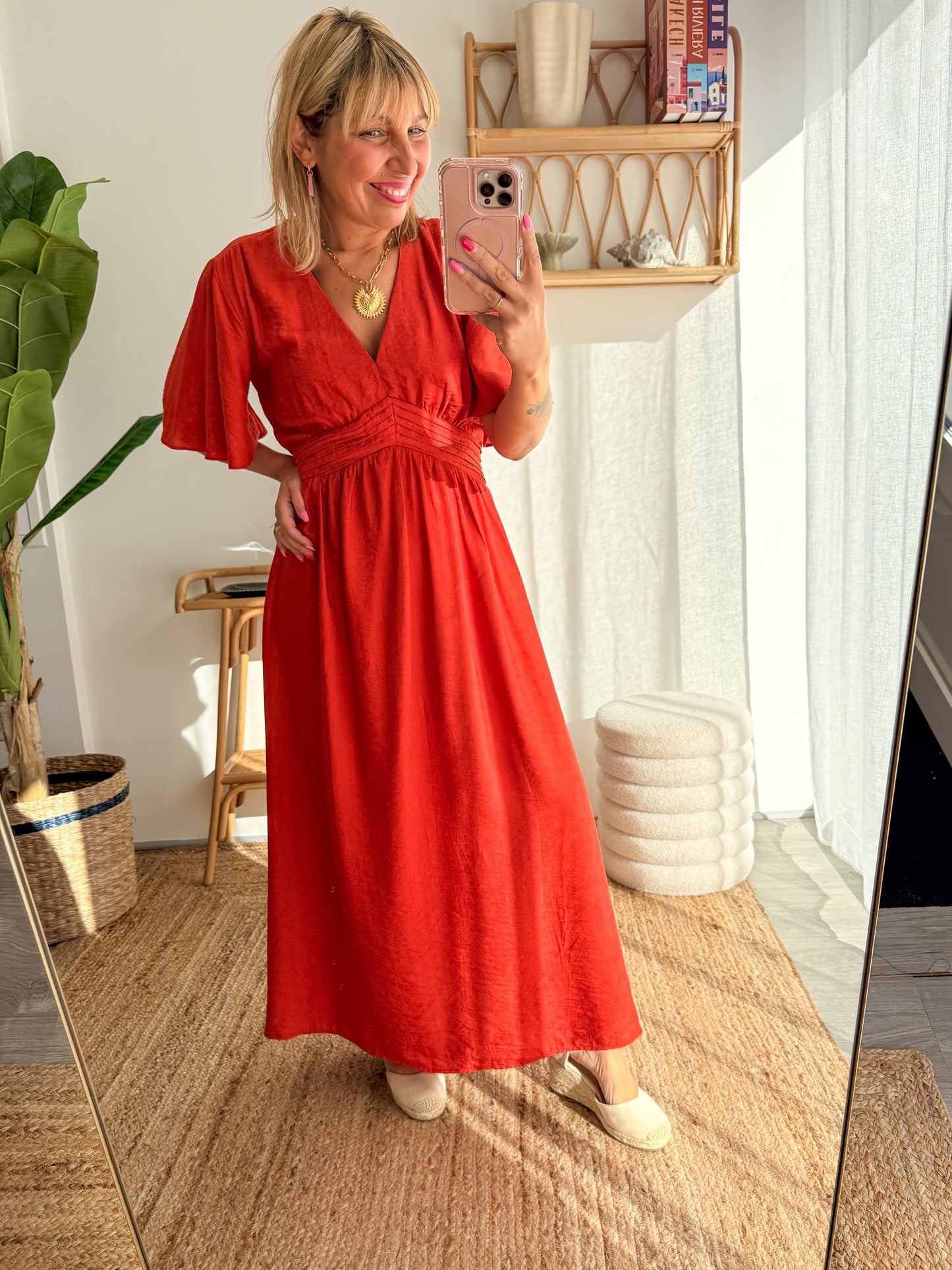 Robe longue ELORA Terracotta