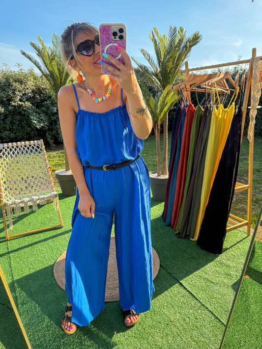 Combinaison AMANDINE bleu roi