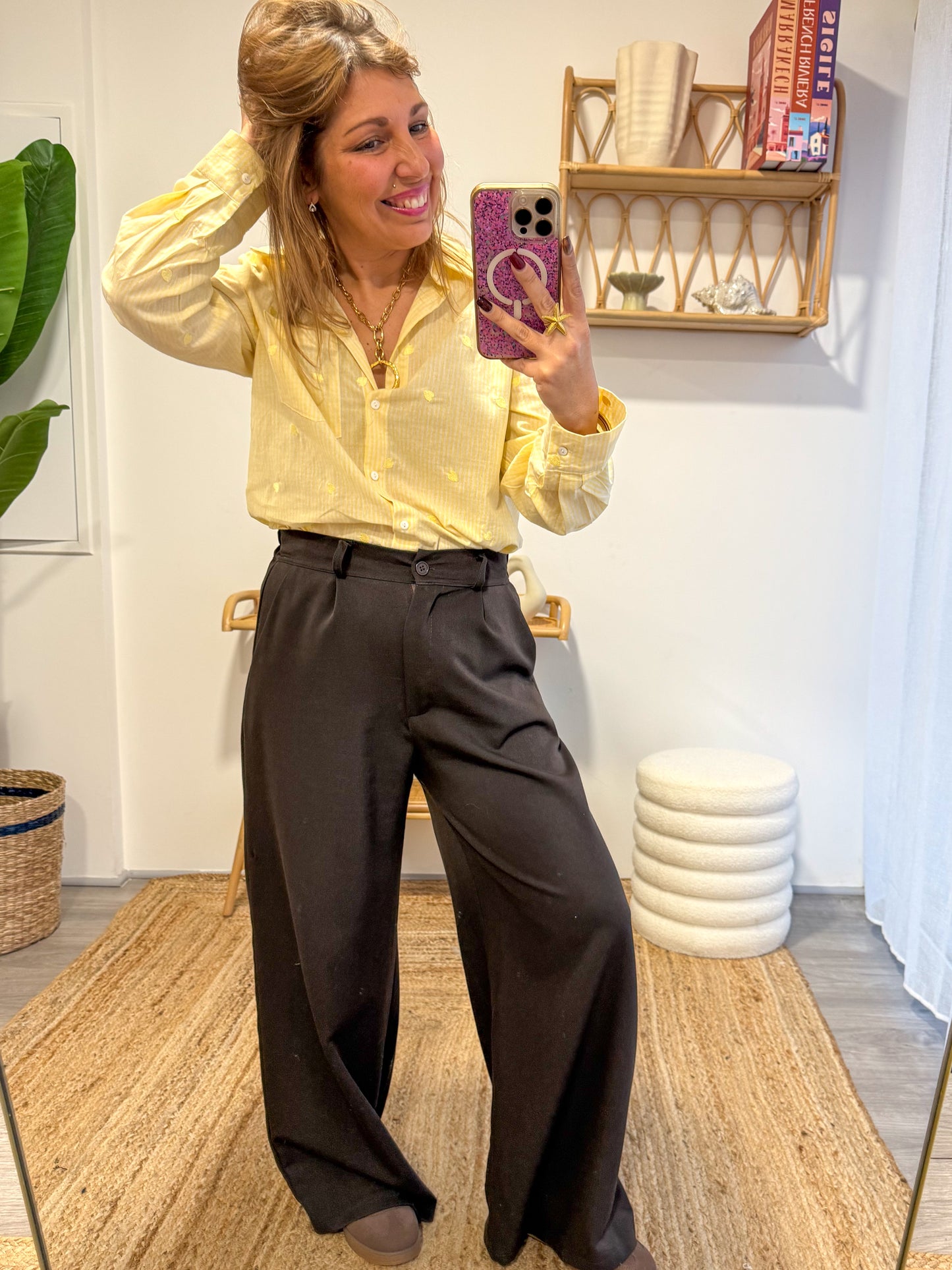 Pantalon FLUIDE choco