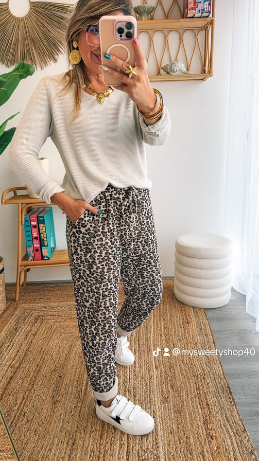 Jogging LÉO beige