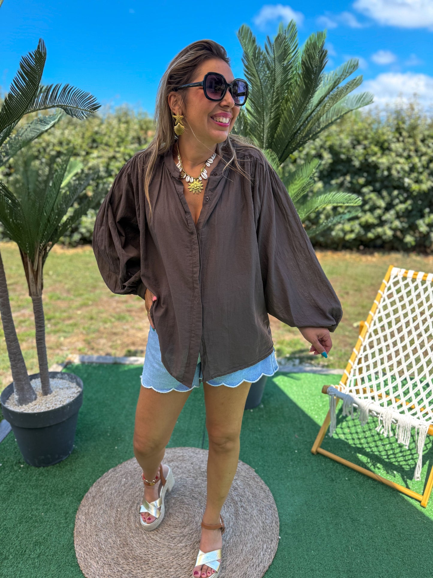 Blouse AMBRE choco