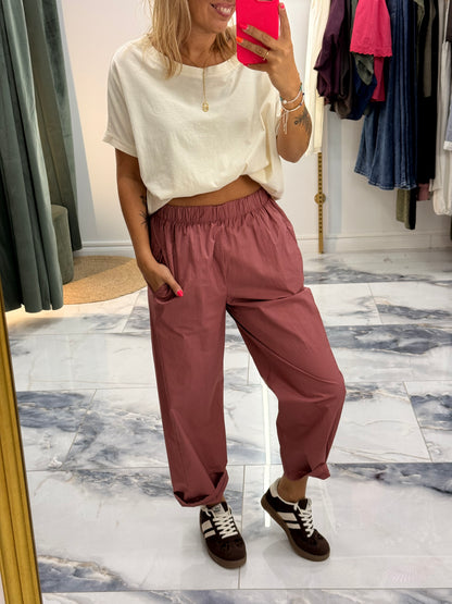 Pantalon GIGI vieux rose