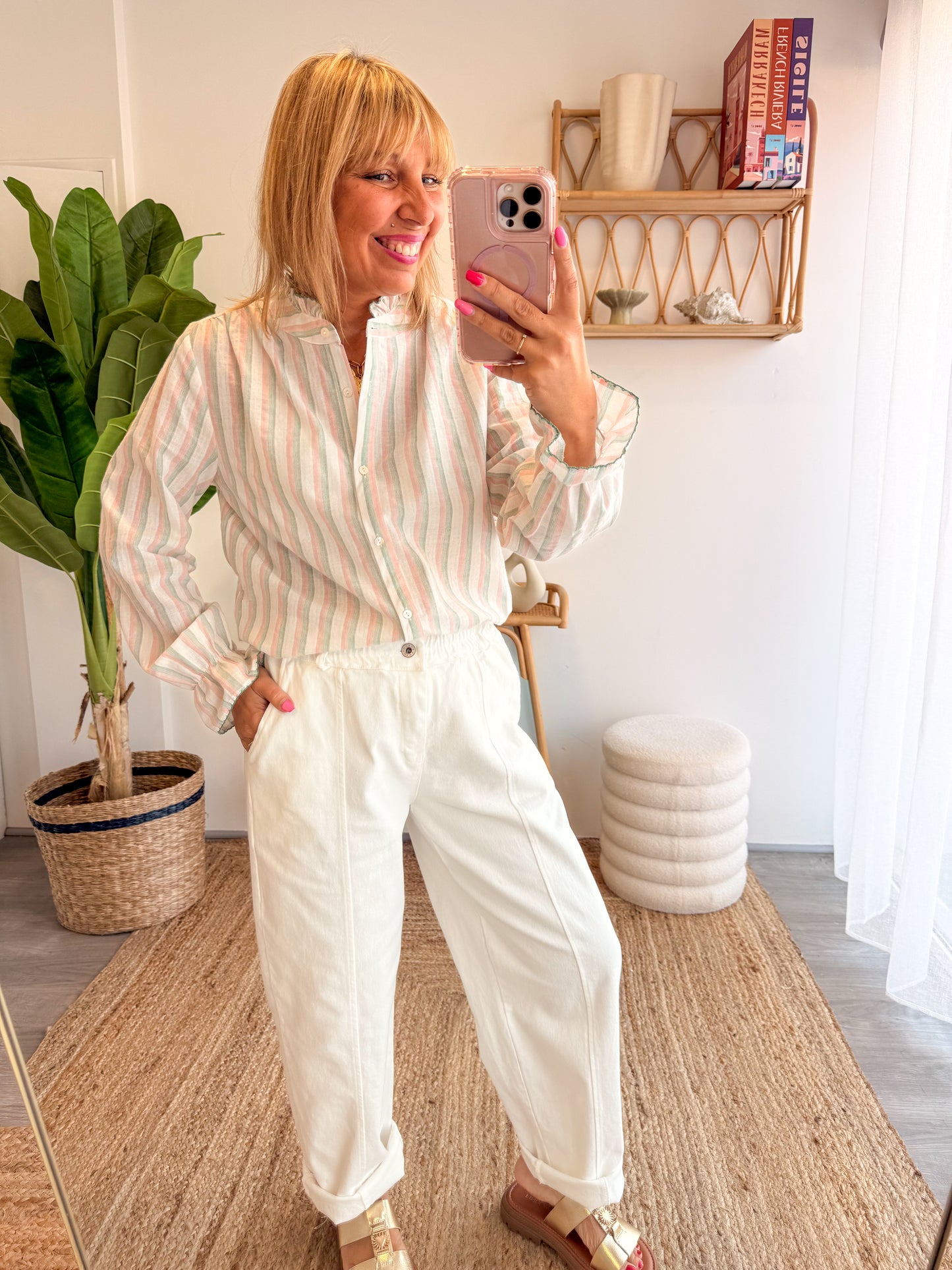 Pantalon CHARLIE blanc