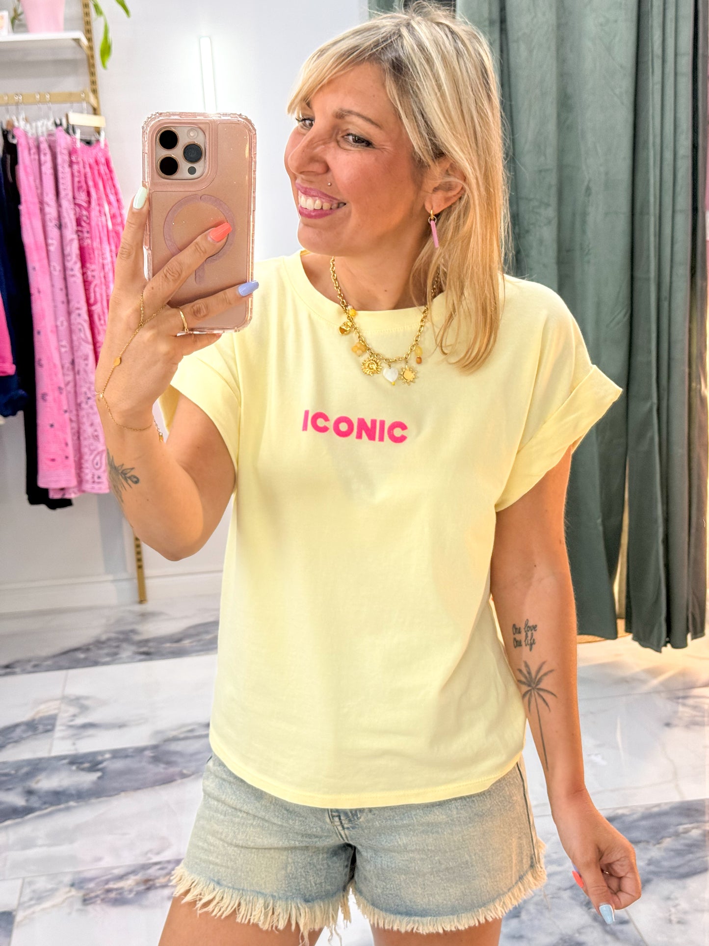 T-shirt ICONIC Jaune