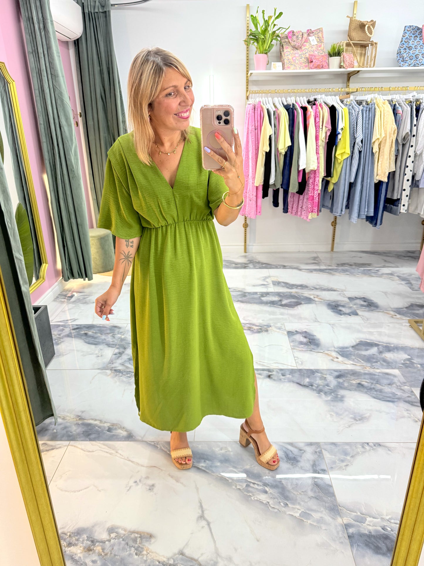 Robe LADY vert olive