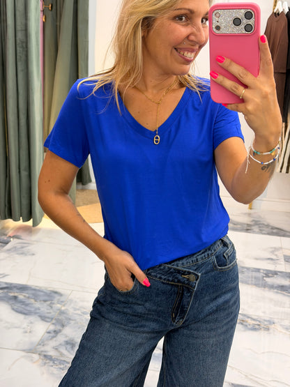T-shirt ALIZÉE bleu électrique