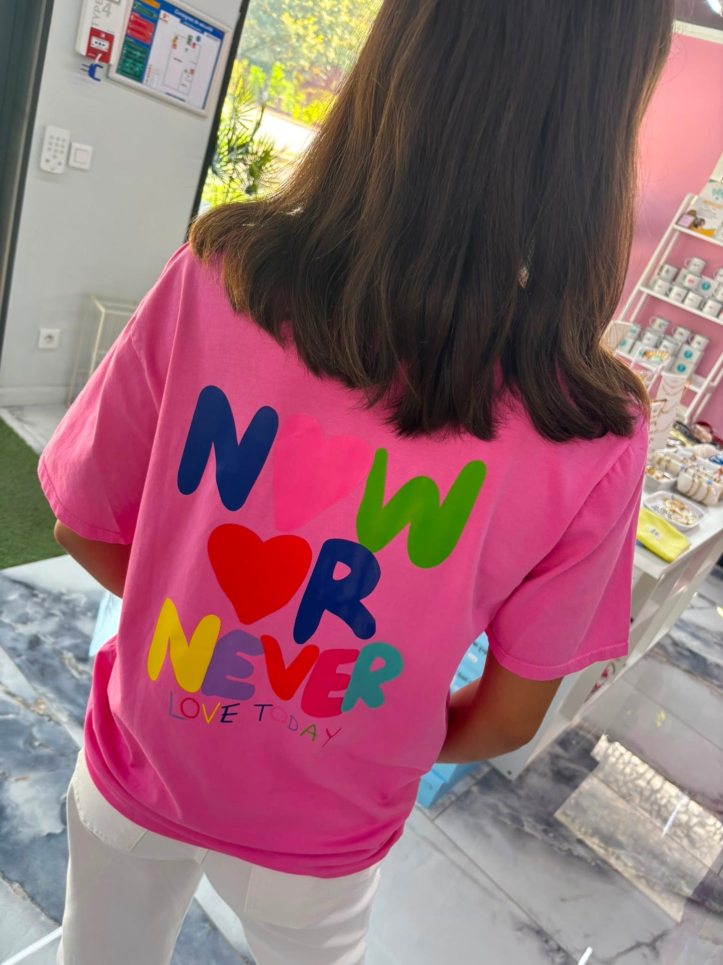 T-shirt NOW Fushia