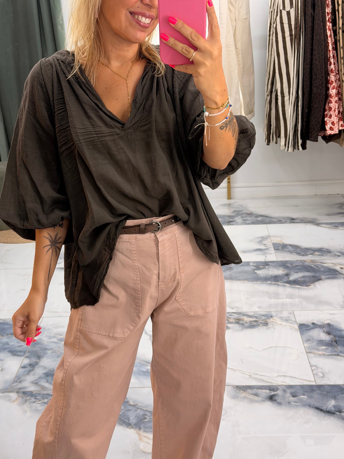Pantalon ROMY bois de rose
