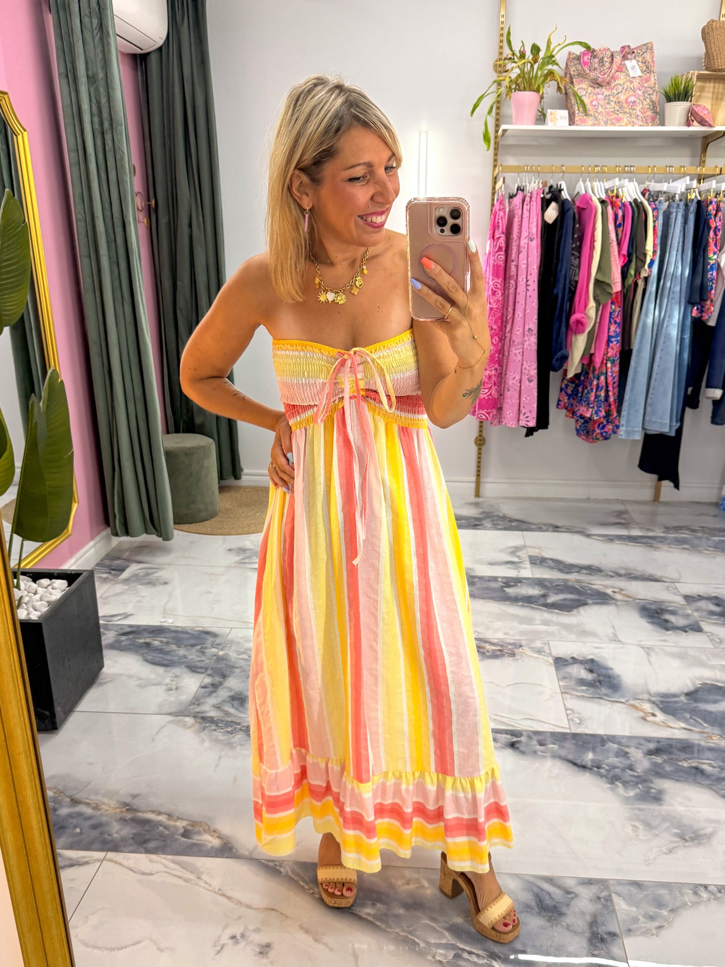 Robe MIMIZAN jaune