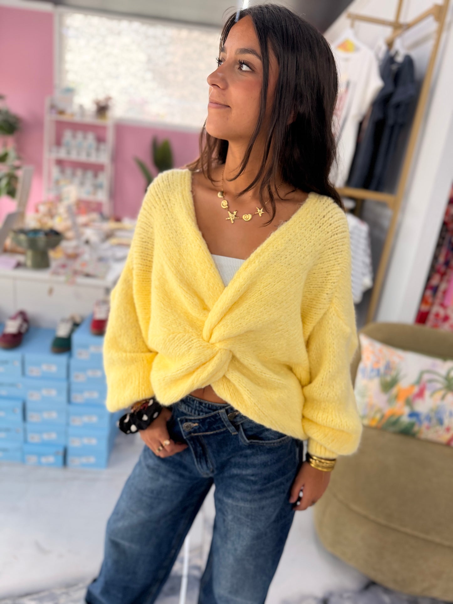 Pull TWIST jaune