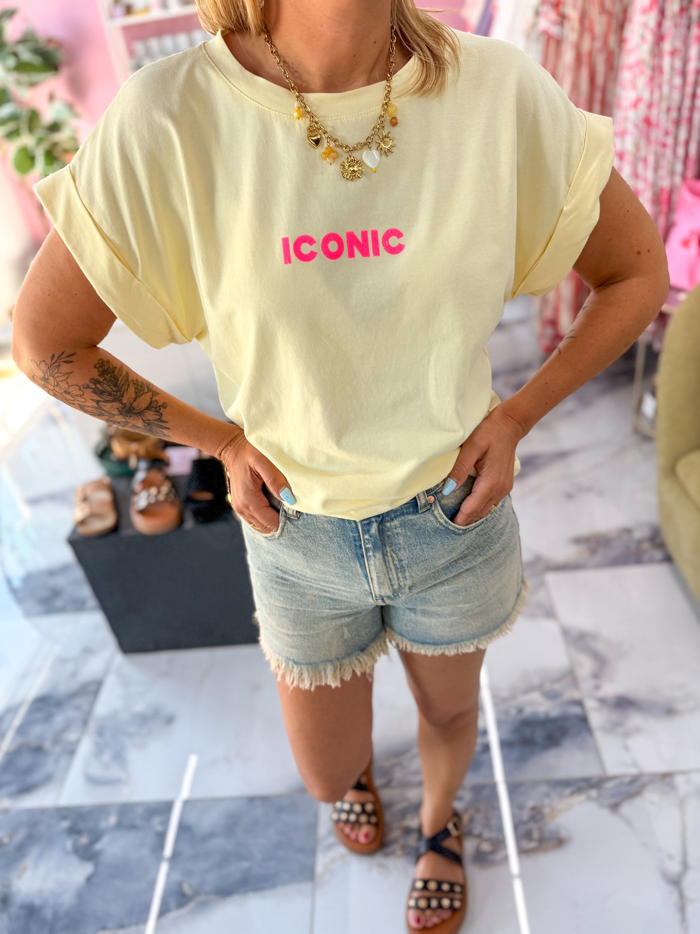 T-shirt ICONIC Jaune