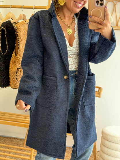 Manteau ANYA bleu marine