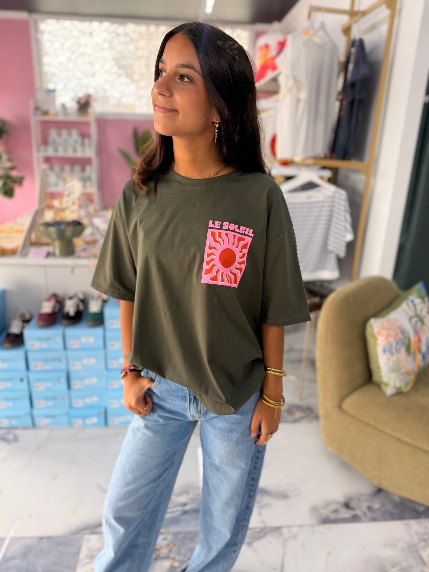 T-shirt LE SOLEIL kaki