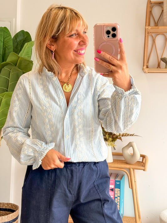 Chemise SALOMÉ bleu