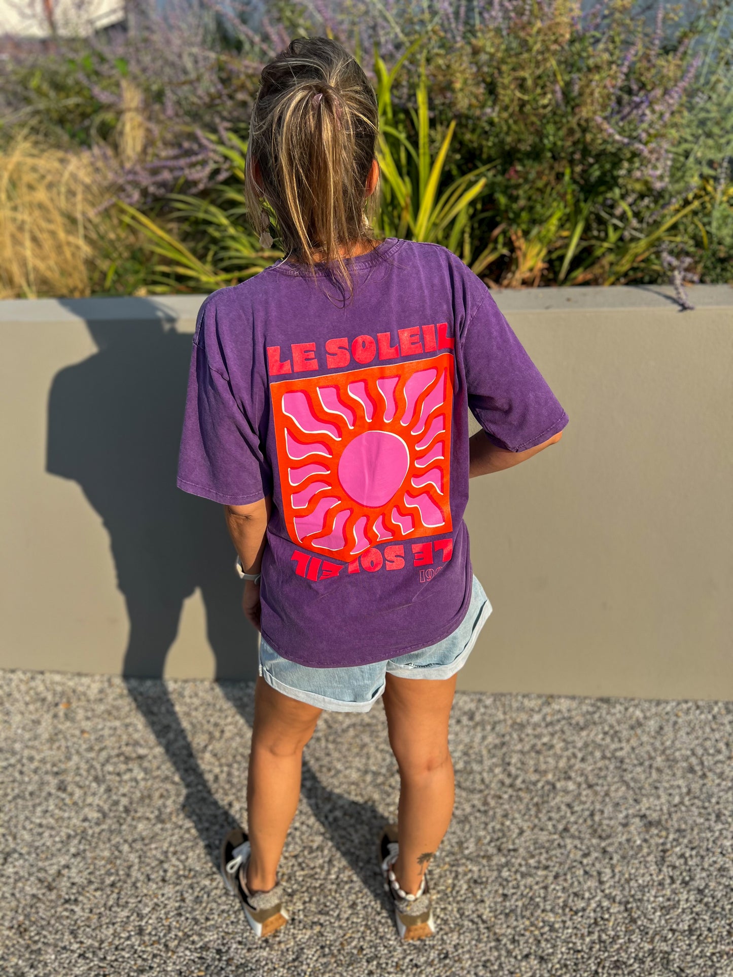 SOL🌞- t-shirt oversize violet