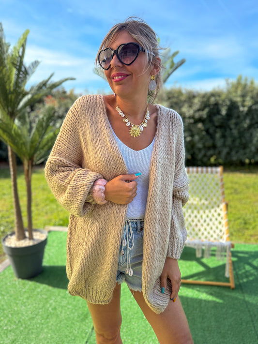 Gilet BERNADETTE beige