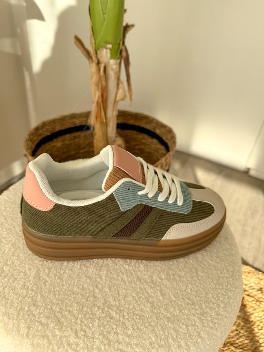Baskets PUNCHY kaki