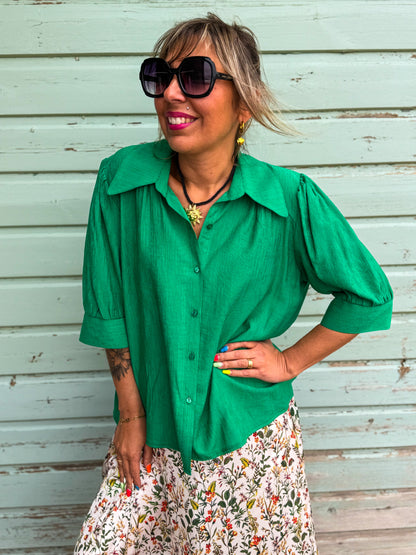 Chemise LAURA verte