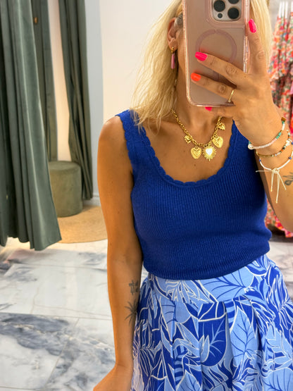 Débardeur ANNOUCK bleu royale