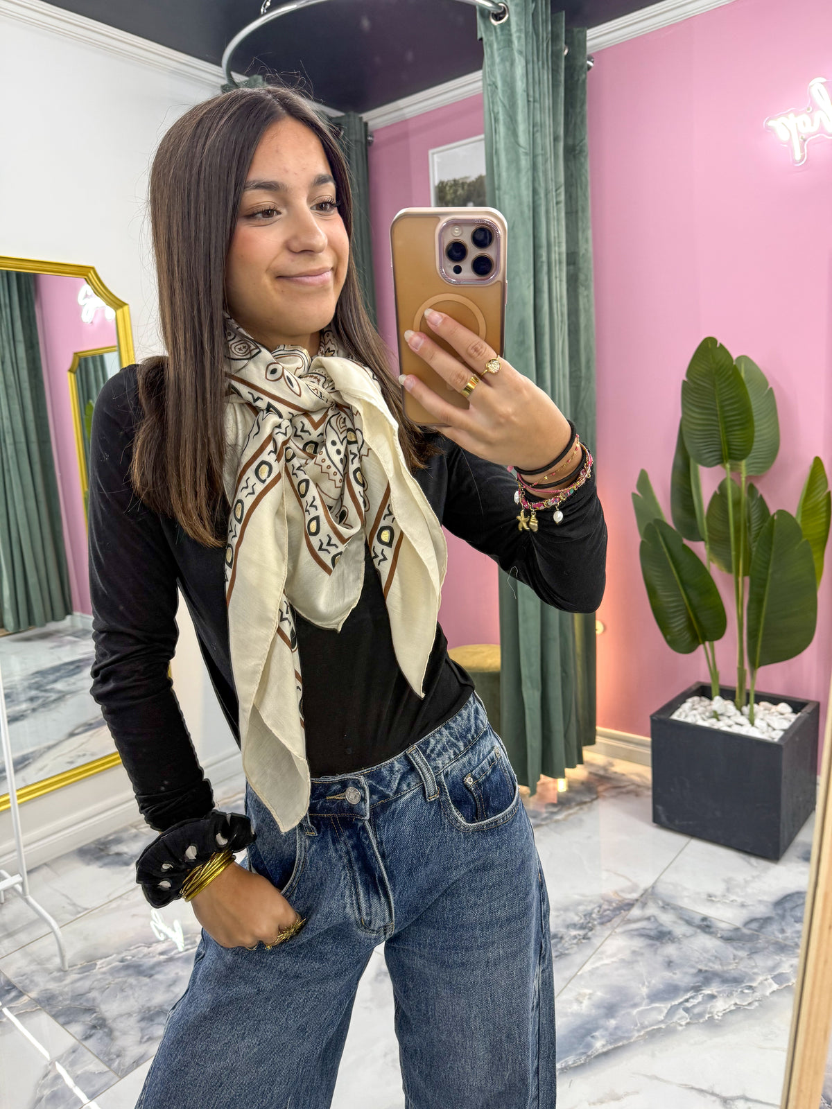 Foulard BANDANA beige