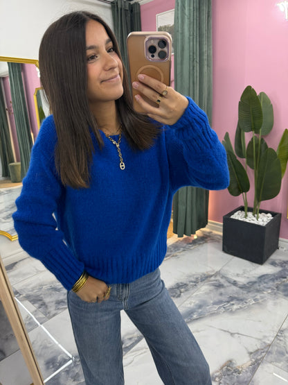 Pull GIANNI bleu électrique