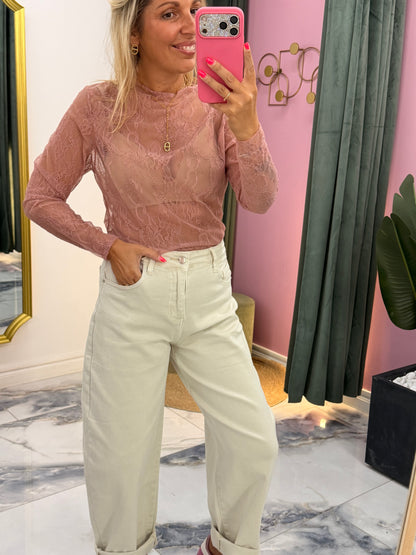 Top dentelle LÉNA ROSE