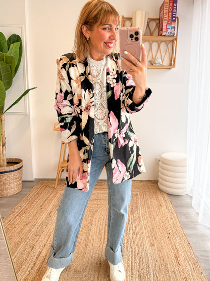 Blazer CAMÉLIA noir