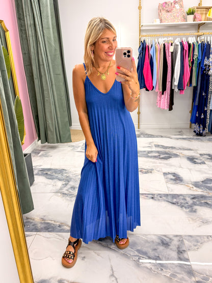 Robe AMBRE bleu électrique