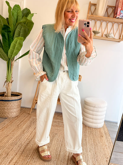 Gilet Naia Céladon