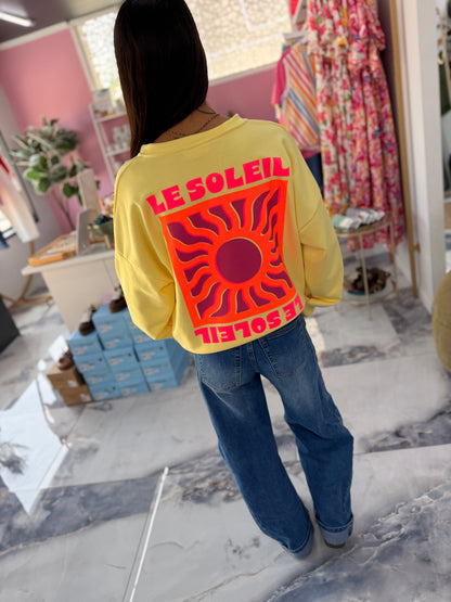 Sweat LE SOLEIL Jaune