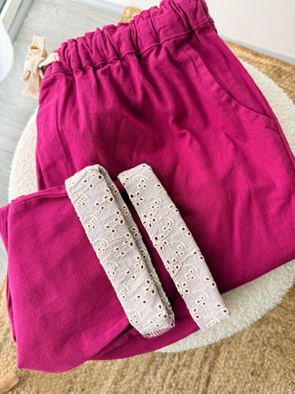 Pantalon ANAÏS cerise