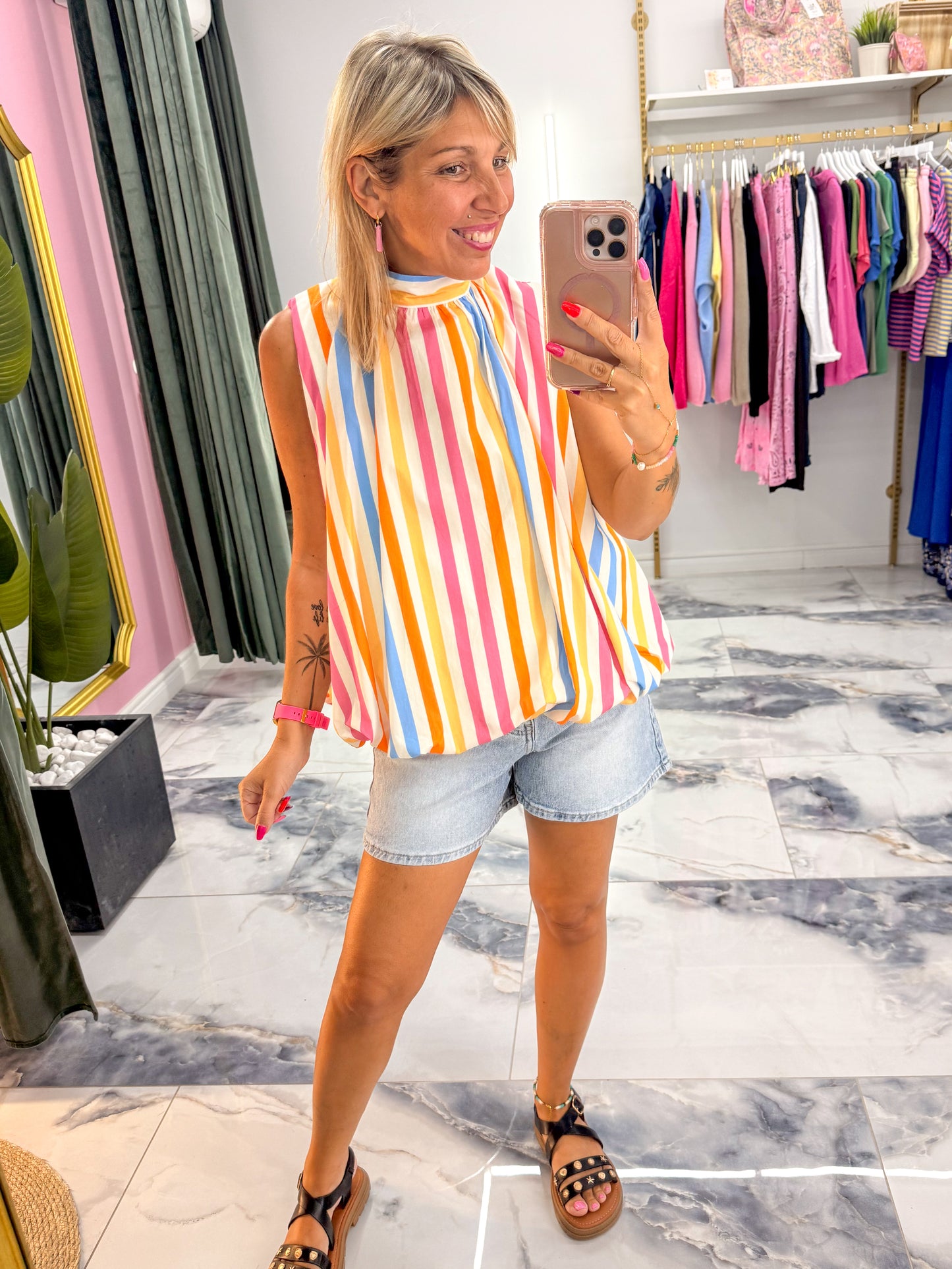 Top MANILLE multicolore
