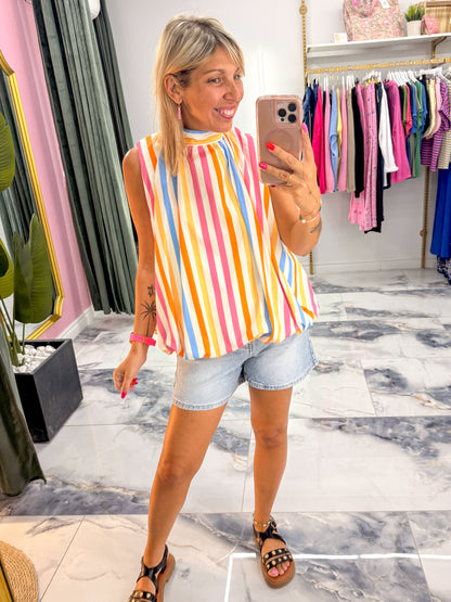 Top MANILLE multicolore