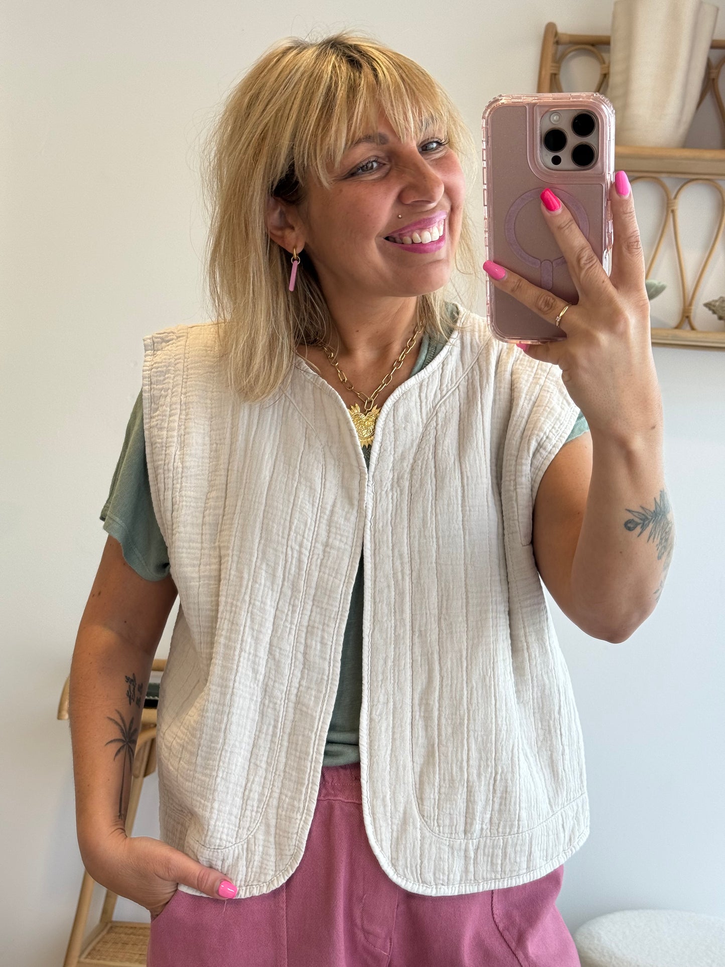 Gilet Naia Beige