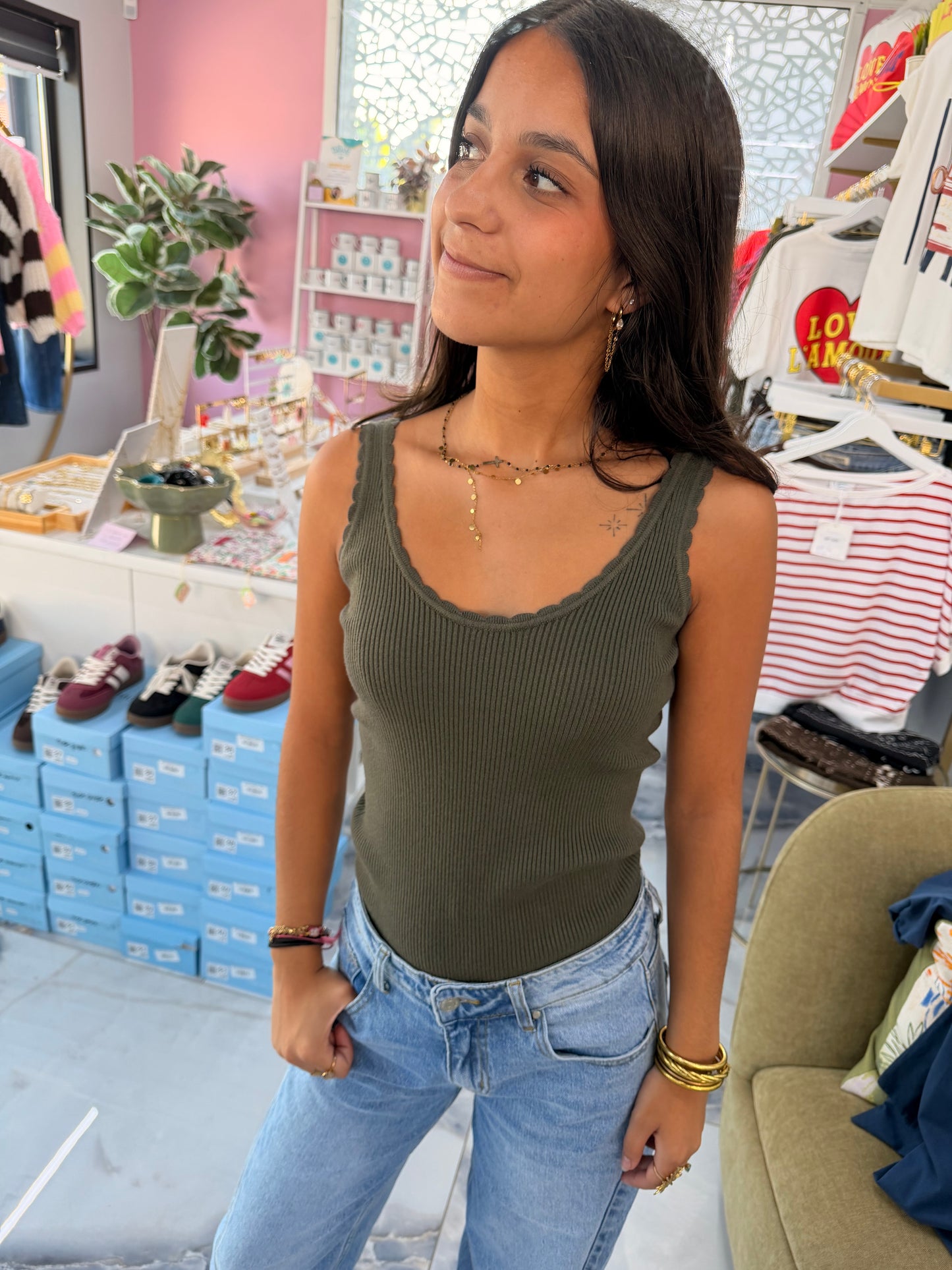 Débardeur ANNICK kaki