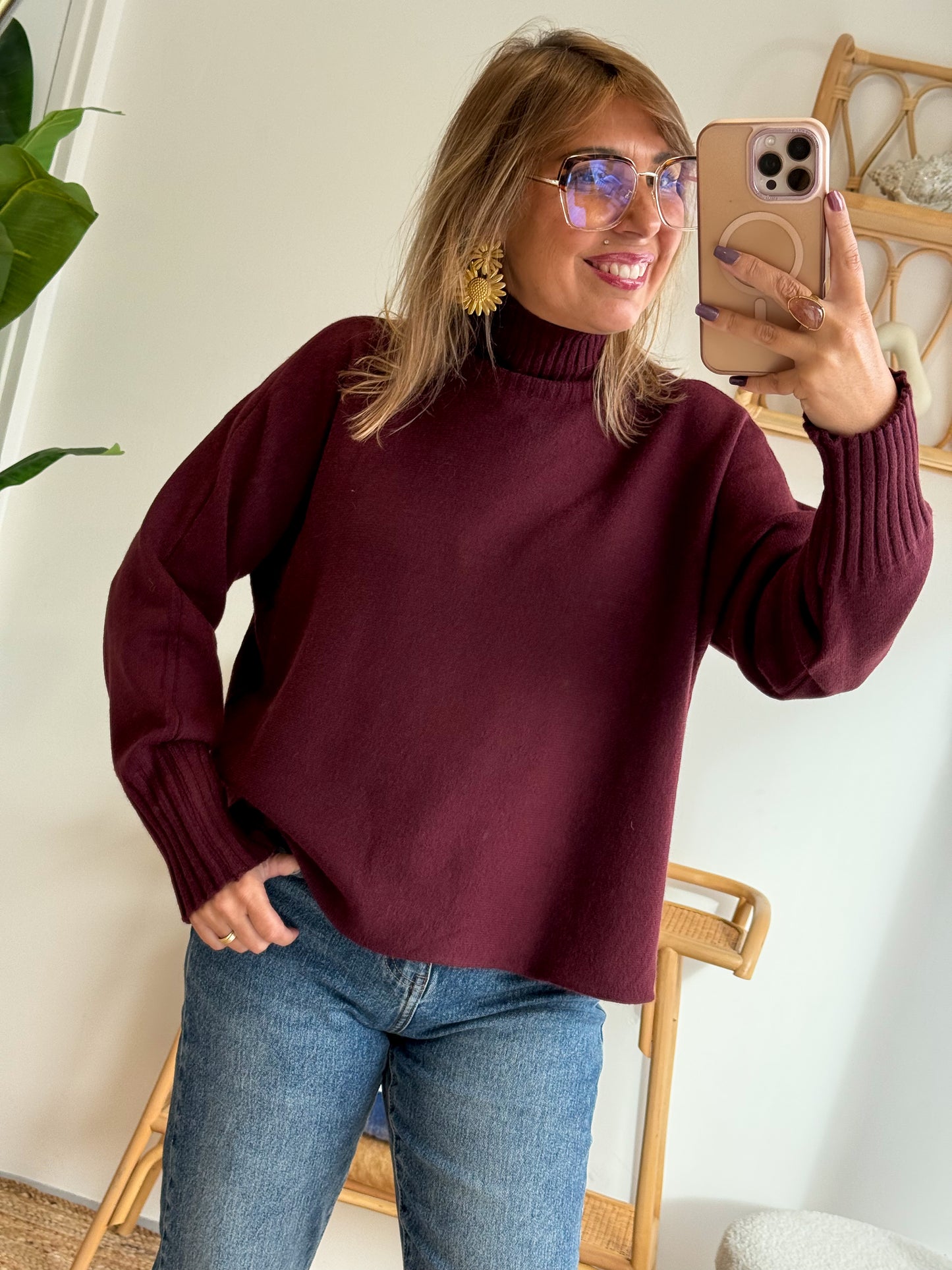 Pull AMÉLIA Bordeaux