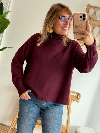 Pull AMÉLIA Bordeaux