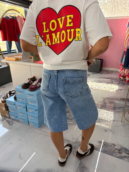 T-Shirt LOVE L’AMOUR blanc