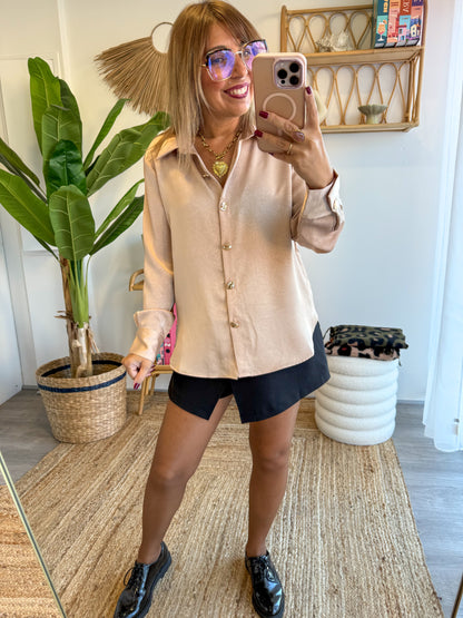 Chemisier ÉLÉGANCE nude