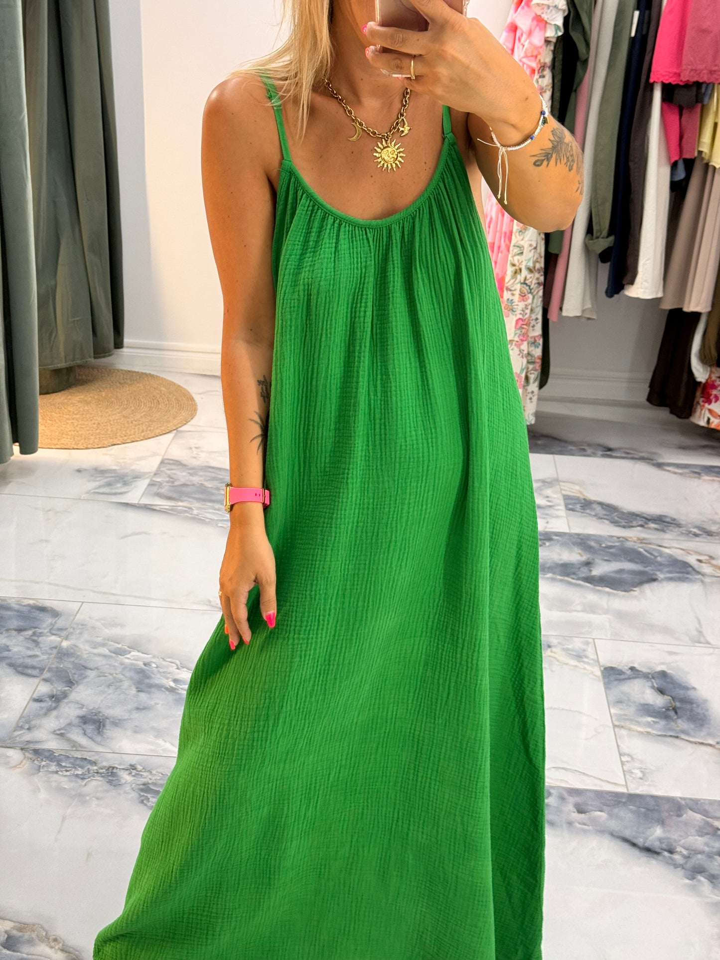 Robe AMALIA vert Gucci