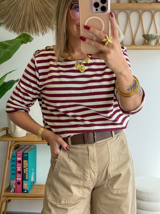 T-shirt PORTO Bordeaux