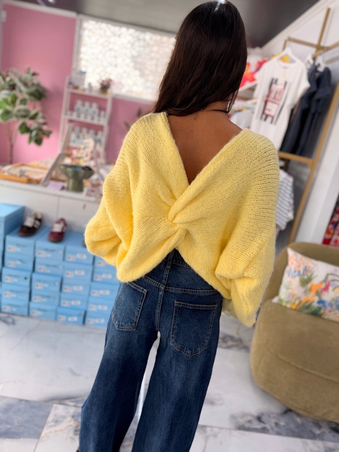 Pull TWIST jaune