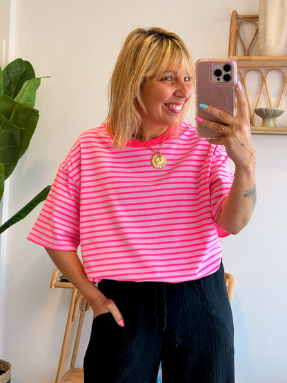 T-shirt POP rose