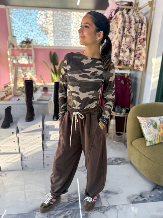 Pantalon jogging ANDY marron