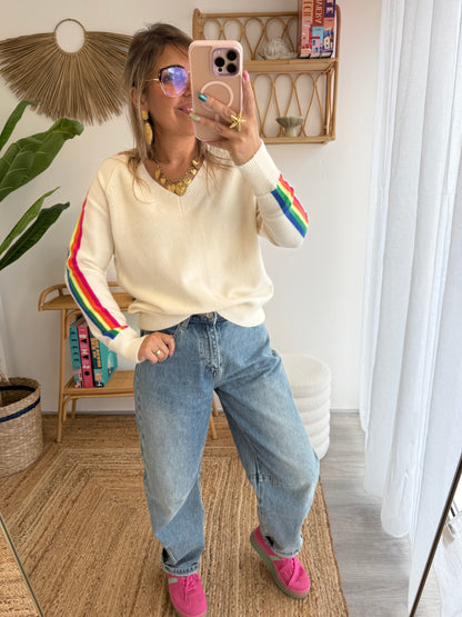 Pull STELLA écru