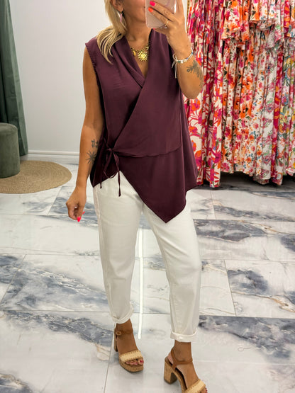 Blouse CHARLIZE Prune