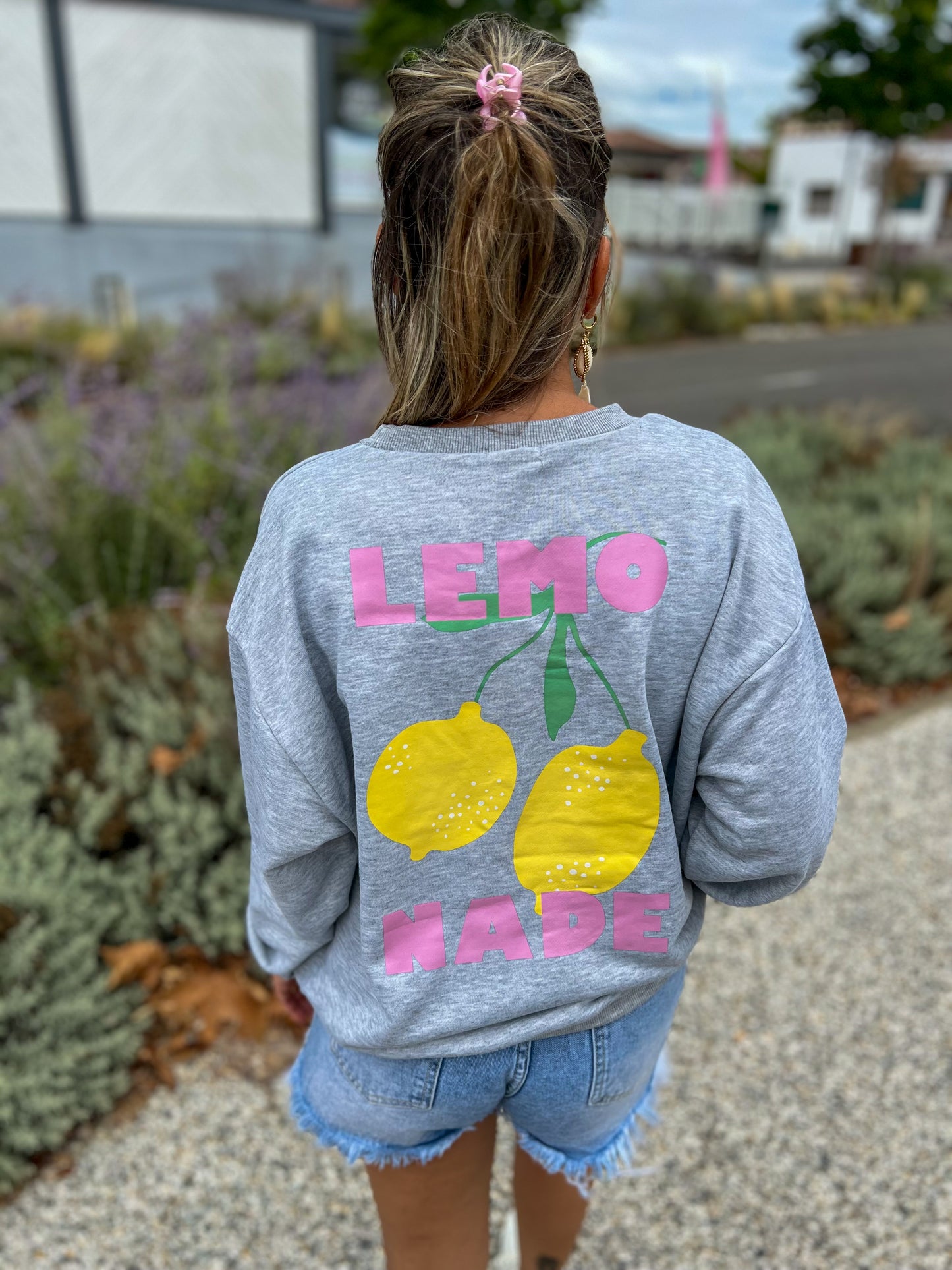 Sweat LEMONADE  🍋 gris