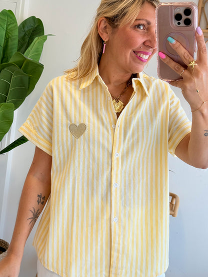 Chemise LOVE jaune