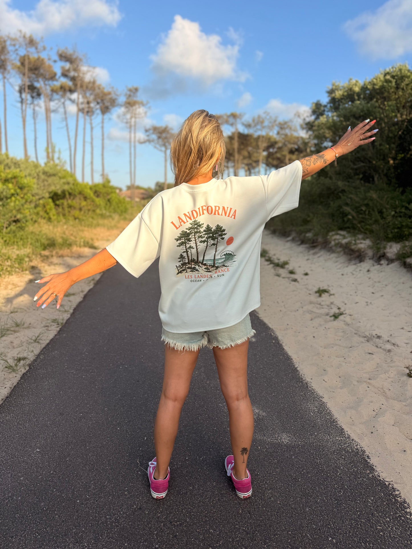 T-shirt SWEETY Créa LANDES Blanc- PRE CO’ envoi FIN JUIN 💖