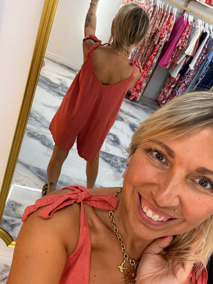 Combishort LIN Bois de rose